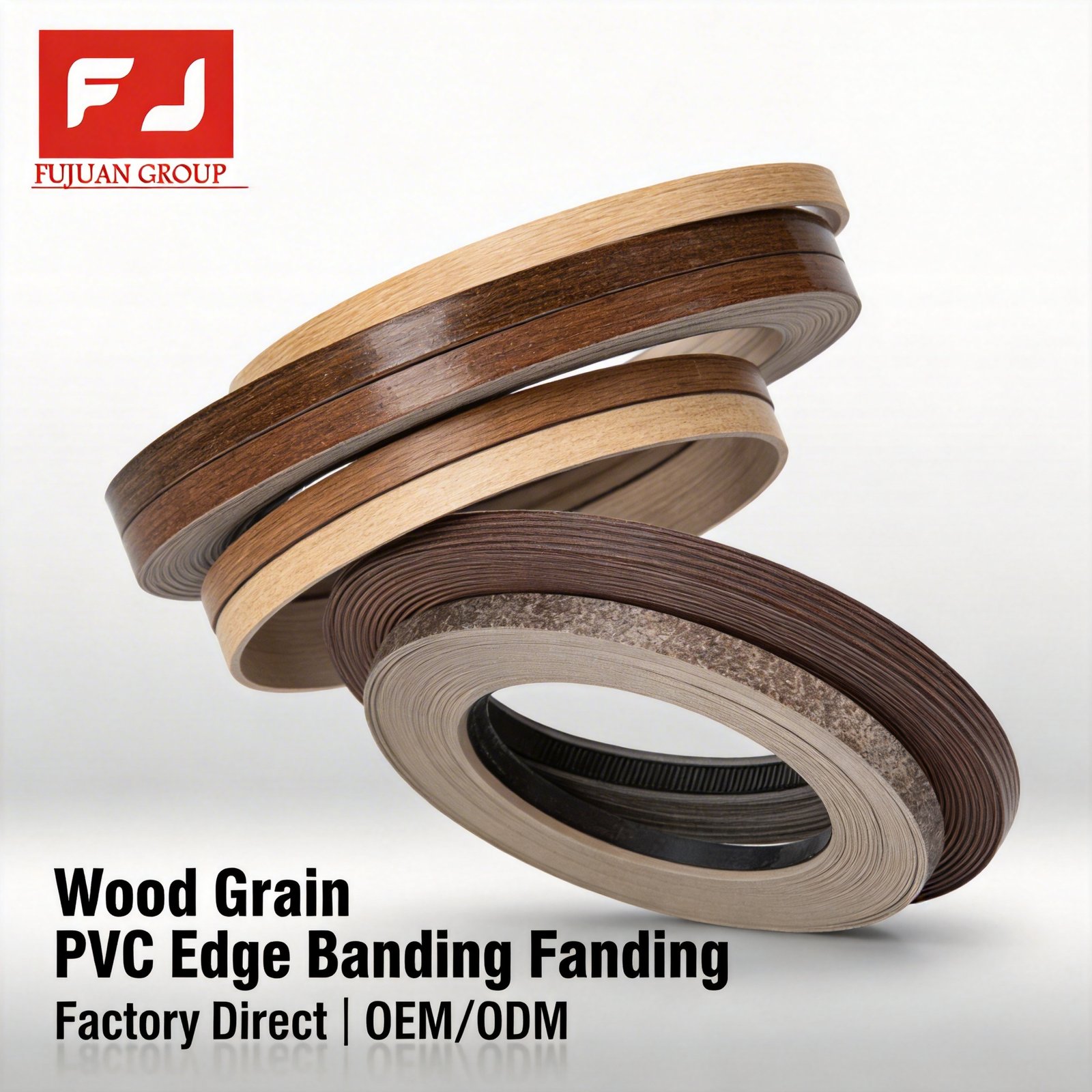 Abs edge strips wood grain rolls for cabinets, OEM production for consistent color and repeat orders