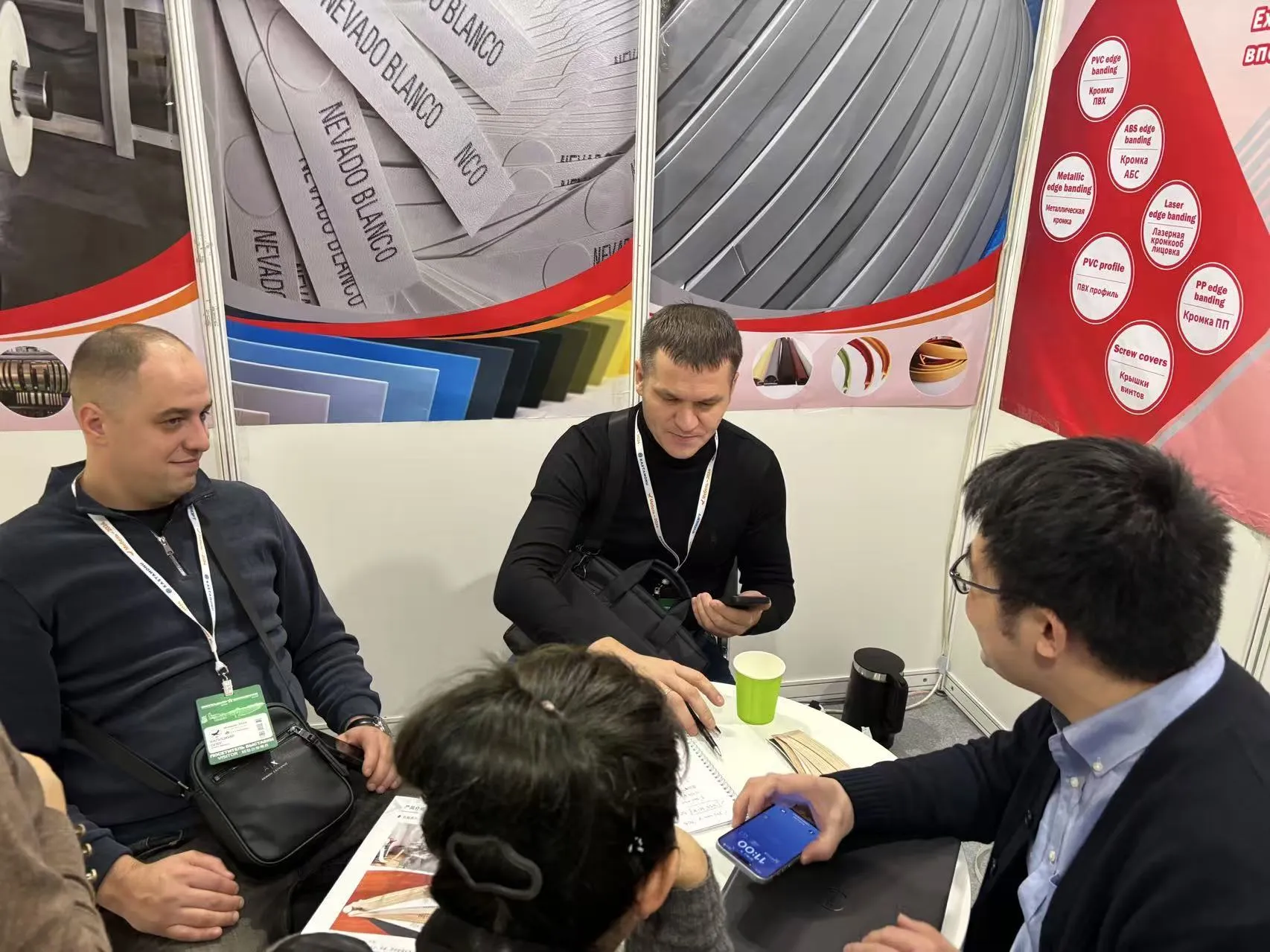 Fujuan Group exhibition stand - PVC edge banding manufacturer meeting B2B buyers