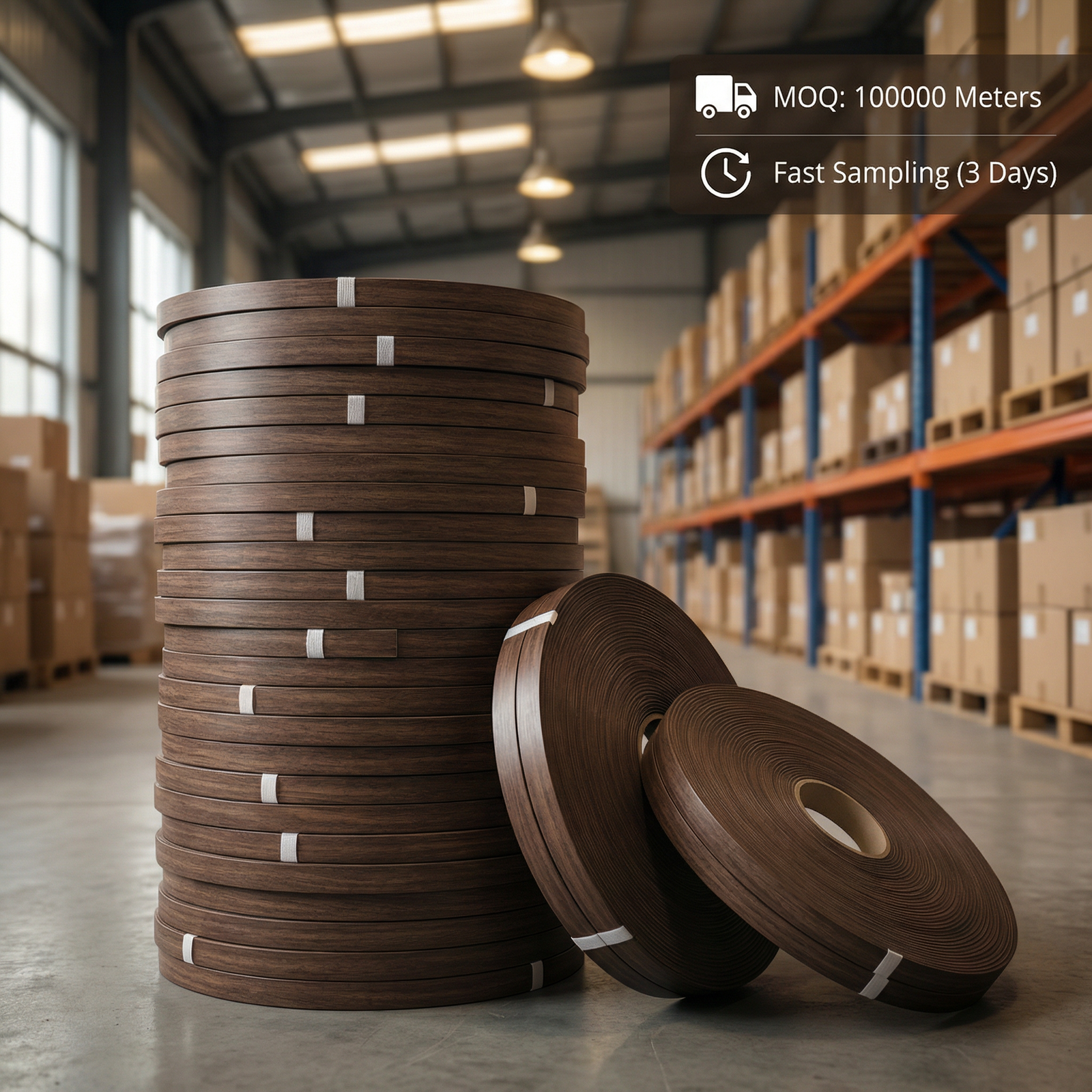 Abs Edge Banding Color Match Roll For Furniture Panels And Cabinet Edge Finishing