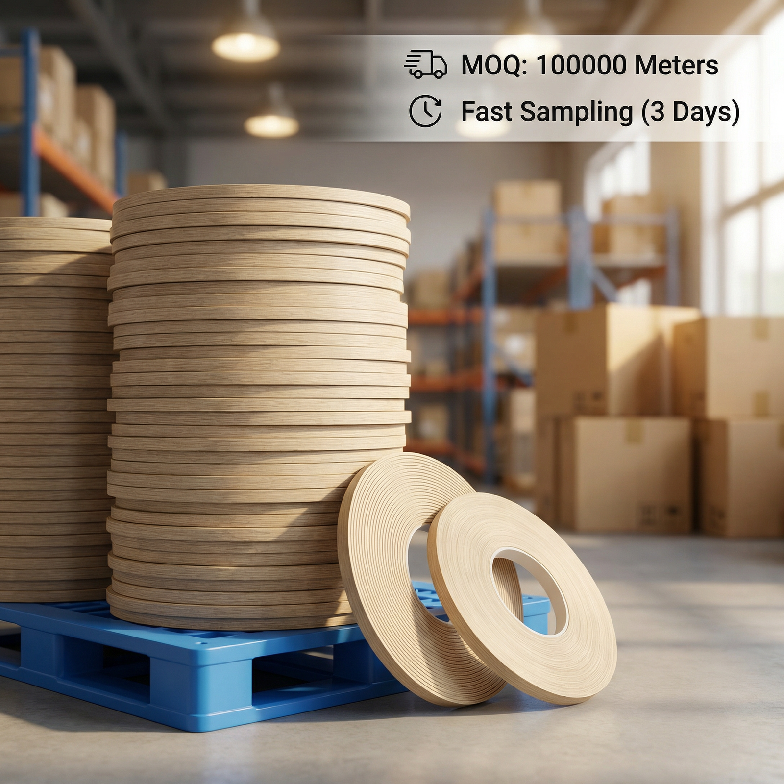 Custom Color Abs Edge Banding Roll For Decorative Furniture Panels And Cabinet Edge Finishing