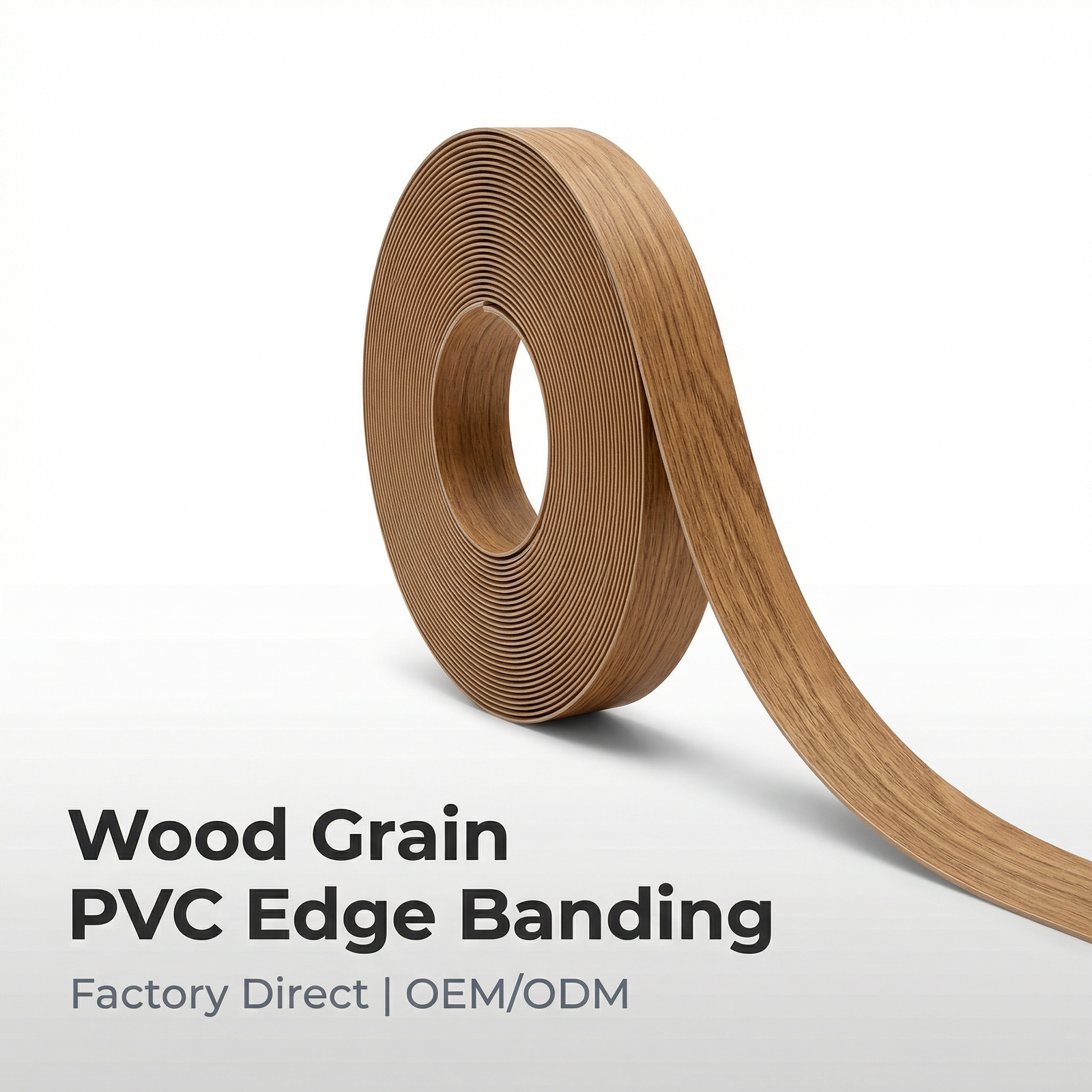 Custom Pvc Edge Banding Wood Grain Roll For Furniture Edge Finishing