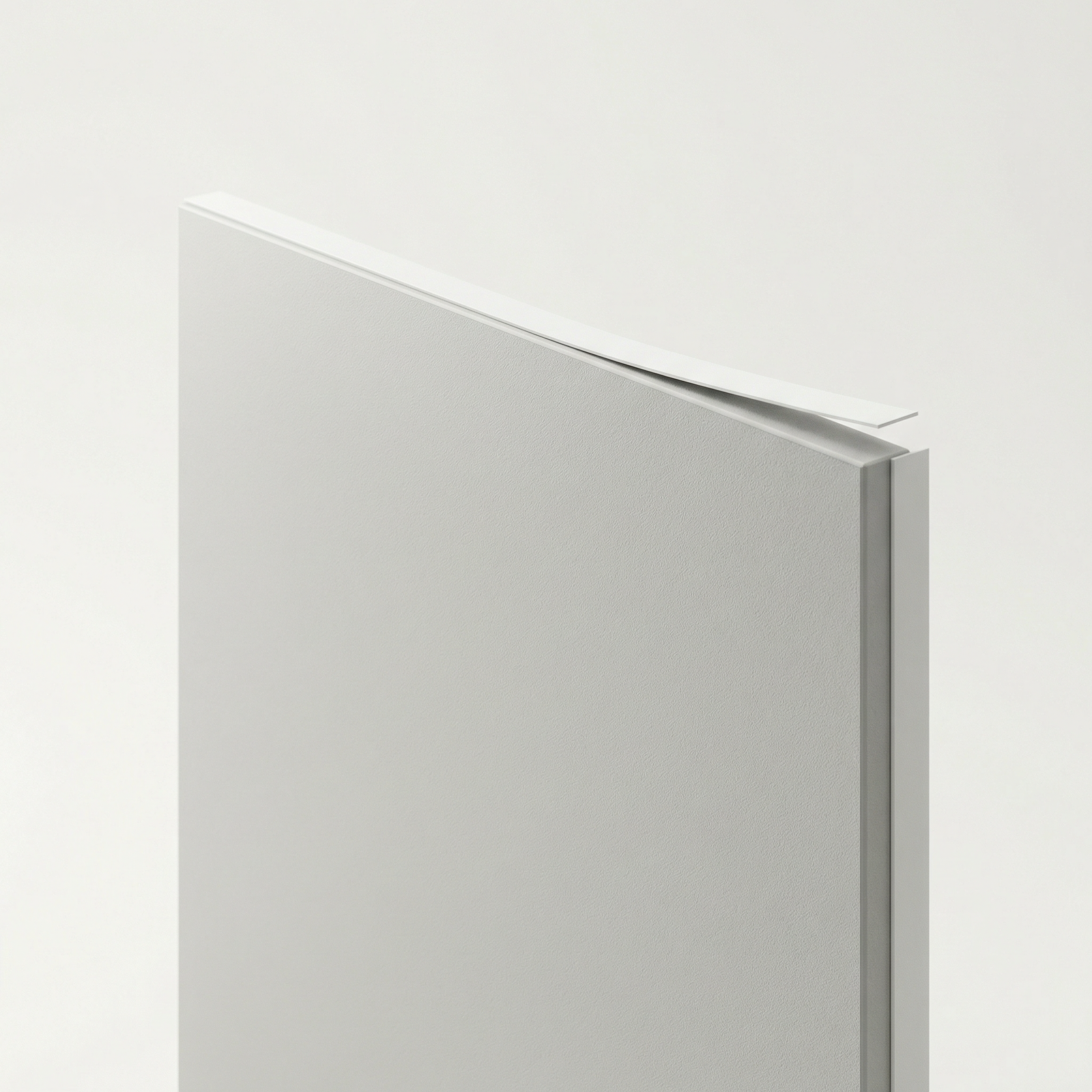 Edge banding factory color matched with white panel