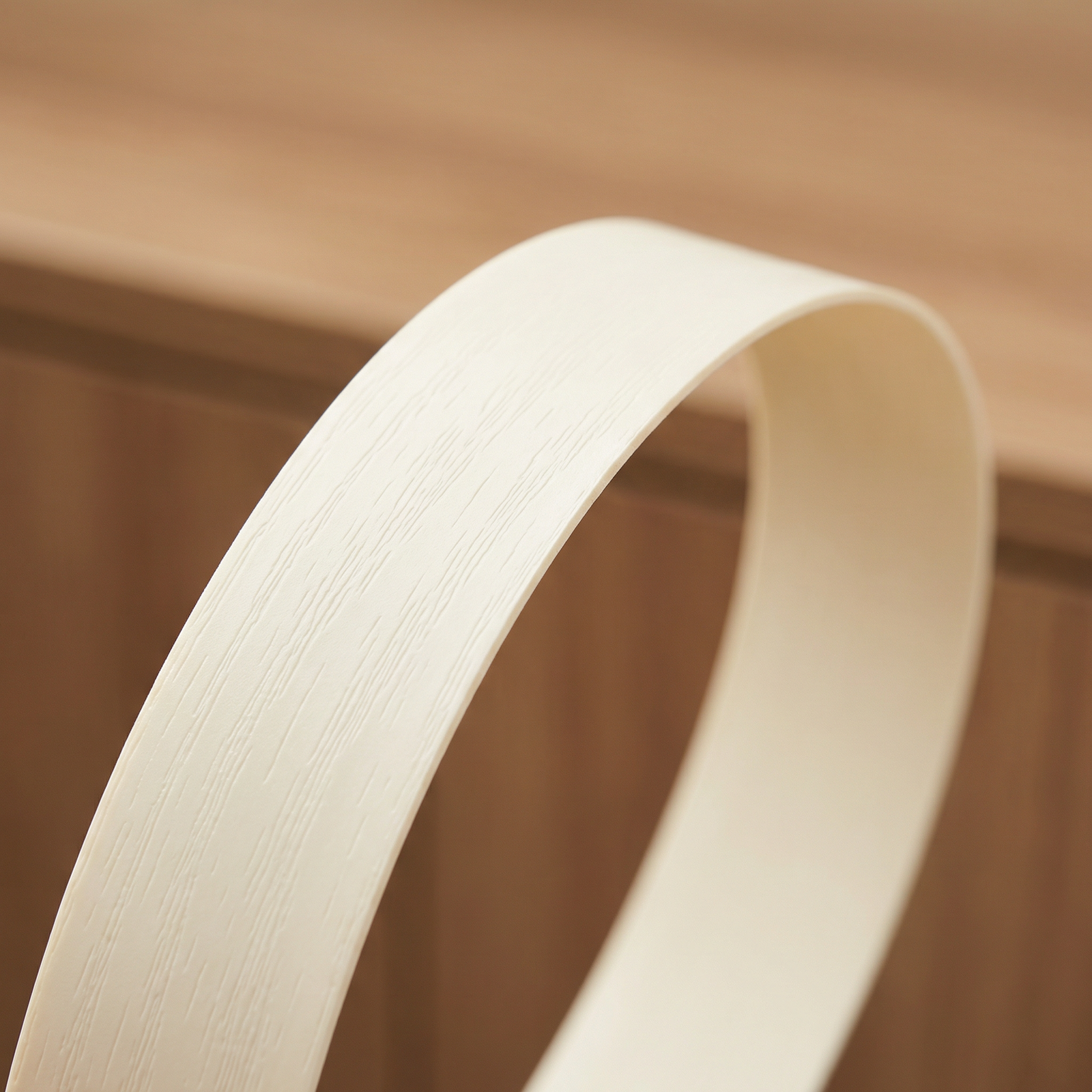 Industrial PVC edge banding supplier cream white specification view
