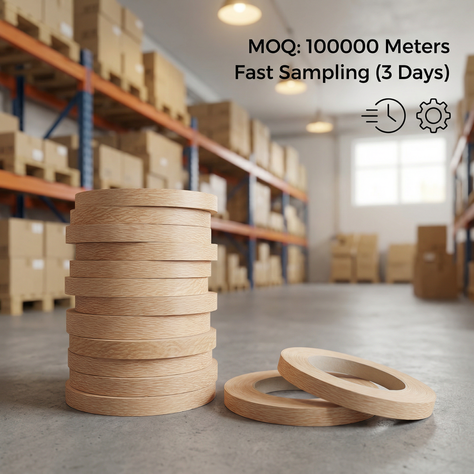 Oem Pp Edge Banding Roll For Furniture And Cabinet Edge Finishing