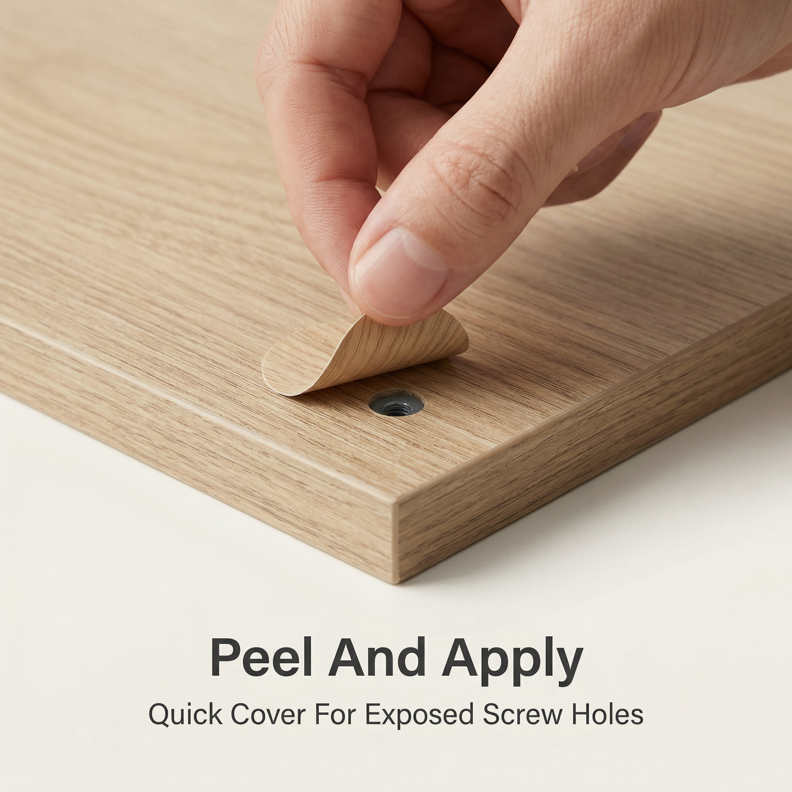 Screw cover caps used on cabinets wardrobes and furniture panels