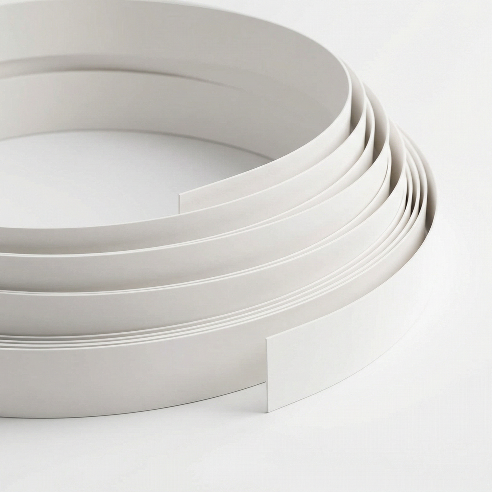 PVC edge banding factory white edge banding roll main display