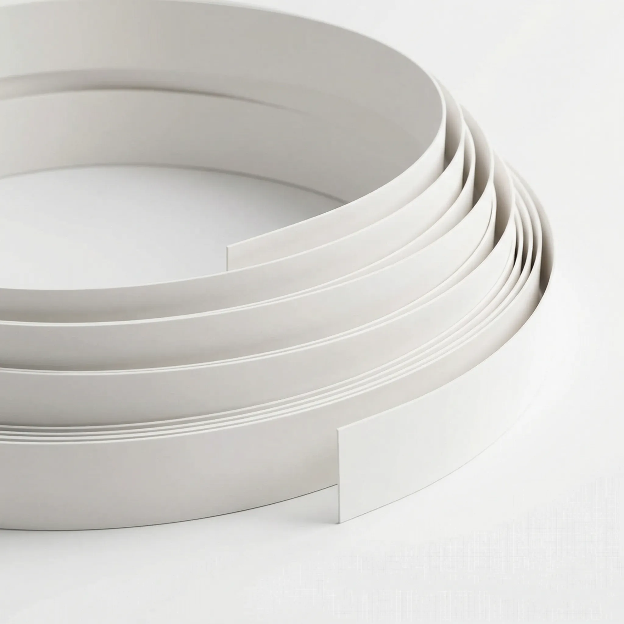 PVC edge banding factory white edge banding roll main display