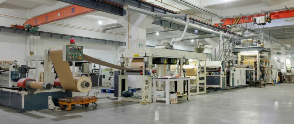 Inside the advanced production line of Fujuan Group, a professional Contact PVC Edge Banding Factory in China providing high-volume B2B supply.