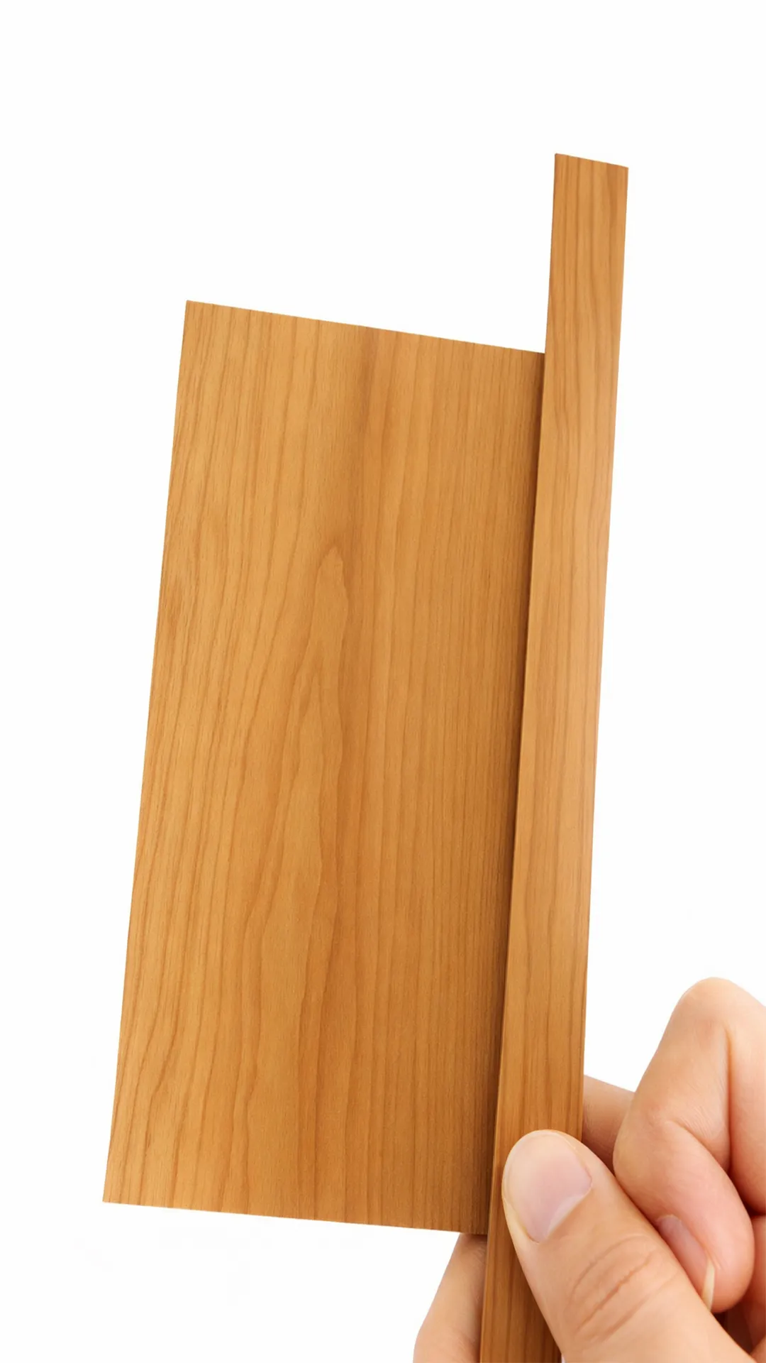 Fujuan light cherry wood grain edge banding with a smooth, warm finish, perfect for classic and contemporary cabinet designs.