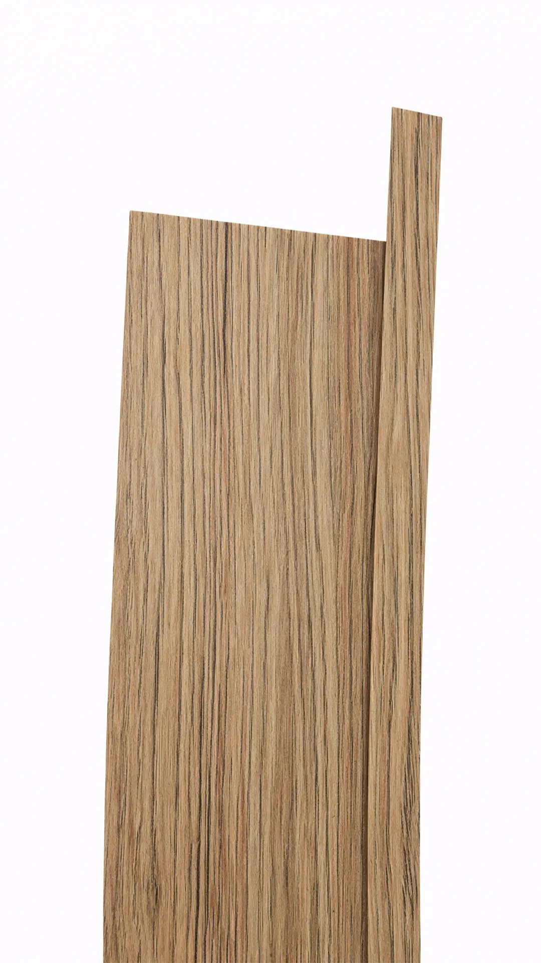 Fujuan medium brown oak wood grain edge banding, delivering a realistic natural wood feel for premium interior casework.