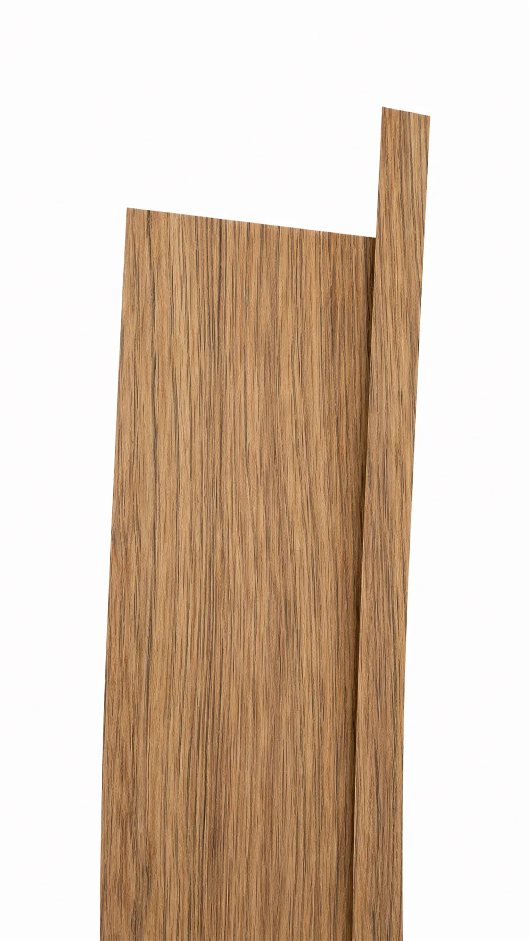 Fujuan straight grain walnut wood effect edge banding, providing a sophisticated and elegant finish for office and home furniture.