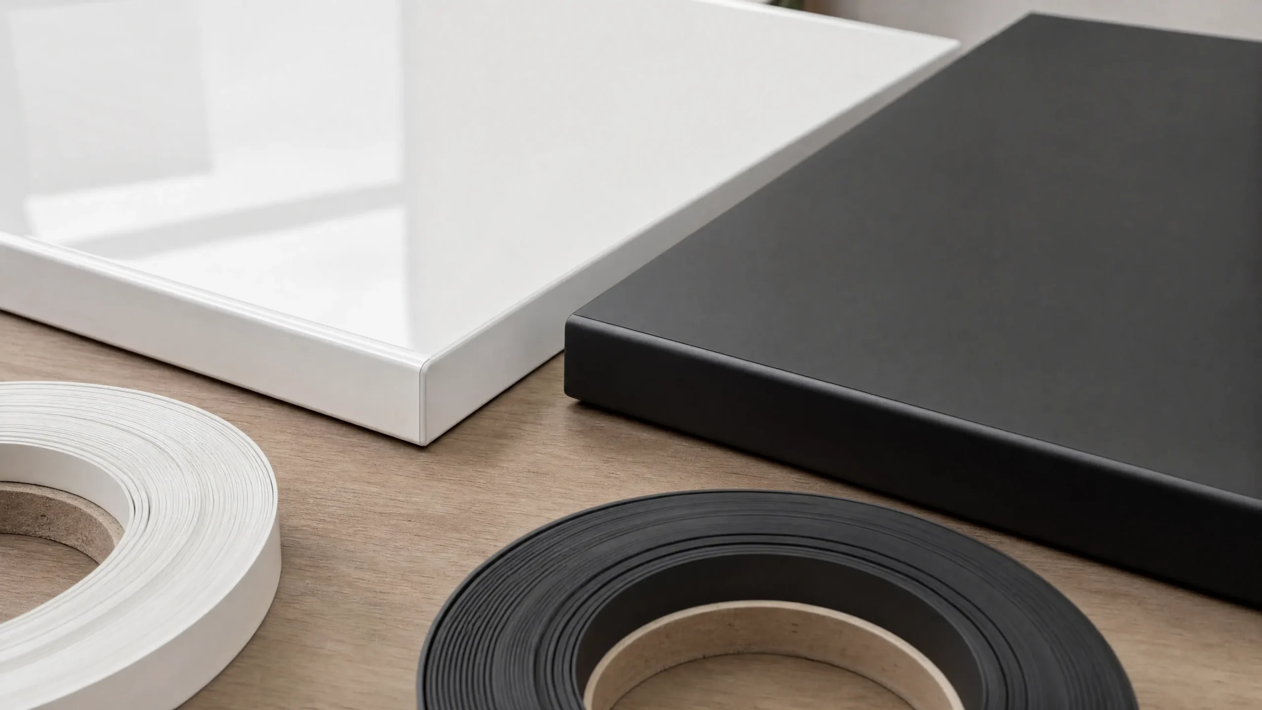 High gloss vs matte edge banding for cabinet production