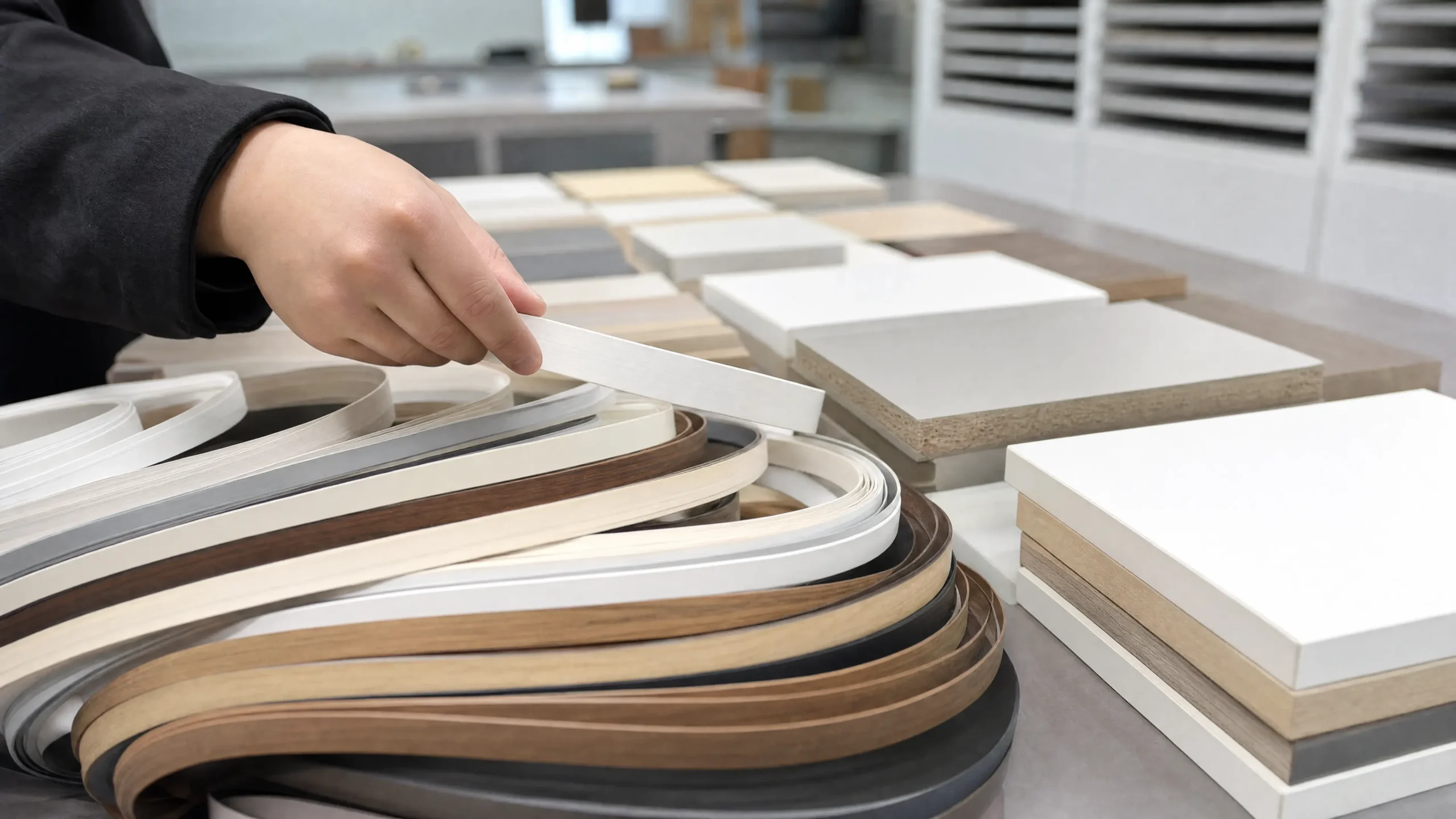 PVC edge banding tape sample matching for cabinet manufacturers